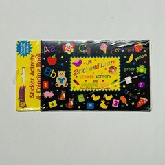 Vtg SandyLion Stick & Learn Sticker Activity and Coloring Book NOS PLEASE READ