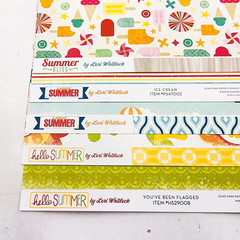 Echo Park Scrapbook Paper Lot 12×12 Summer By Lori Whitlock 5 Sheets