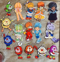 Rainbow Brite Character Sticker Set of 8 + 7 Sprites Stickers