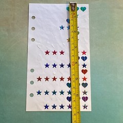 Vtg Stickopotamus Stickers Reward Glitter Foil Stars Heart Binder Journal School