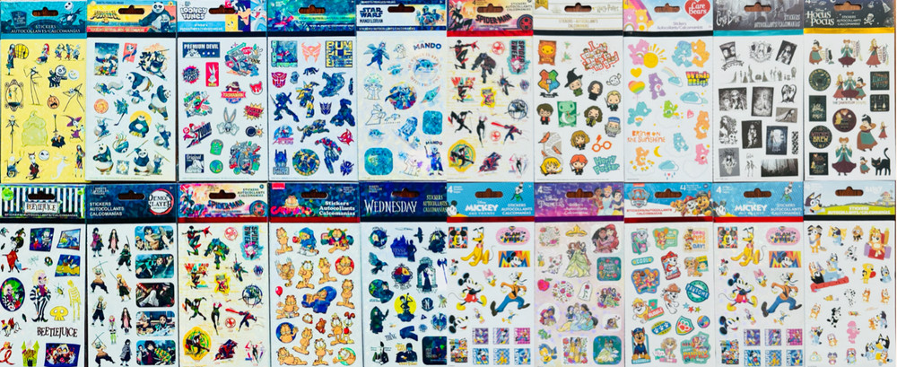 MEGA!!! 555+ SANDYLION STICKER COLLECTION – TONS OF MXD THEMES, MOVIE SUPERHERO