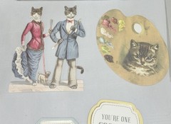 Anna Griffin AG848 «FELINE CARD TOPPERS» Embellishments Card-Layers Cats 313-Pcs