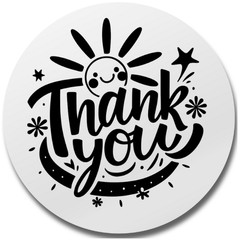 Thank You Stickers Pack of 50 – Round Labels for Orders, Gifts & Pack 2″