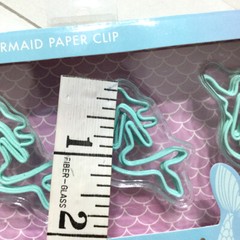 Mermaid Paper Clips Blue Large Designer Fashion Planner Accessory Bookmark