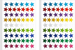 1800 PCS Gold Star Stickers, 30 Sheets Holographic Gold Star Sticker for Kids Re