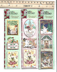 10 Mary Engelbreit Dimensional Christmas Scrapbook Sticker Packs + Comfort & Joy