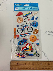 Sticko Photo Safe Classic Paper Sticker Boy Toys Bike Scooter Car Baseball Craft