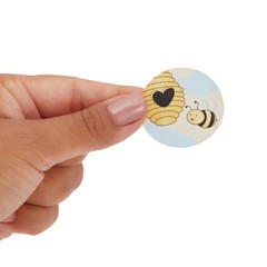 1000 Pieces Bumble Bee Stickers for Kids, Classroom Reward, DIY Crafts, Round…