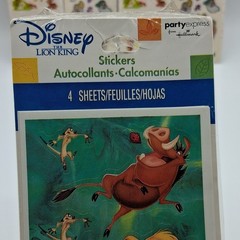 Disney Sticker Lot Mickey Snow White Dwarfs Lion King Simba 6 Packs
