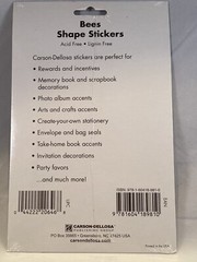 Bees Shape Stickers by Carson Dellosa 72 Ct in 1 Package Teacher Crafts School
