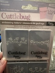 Cricut Cuttlebug Embossing Lot Close To My Heart Princess Circles Winter Jelly