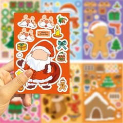 Holiday Themed Puzzle Stickers Set Creative Face Design Activity Ages 5 12 Years