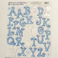 Vintage Scrapbook Alphabet LOT – 13 Sets of Random Theme Shaped Letters/Numbers