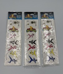 (3) Vintage Power Rangers Stickers Sheet 1995 Saban Paper Art Mighty Morphin