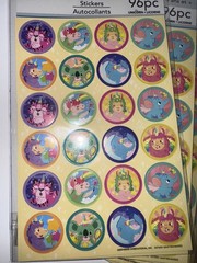 Sticker Lot 10 Packs – 40 Sheets – 960 Stickers Total – Unicorn Cat Lama Narwal