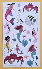 Disney The Little Mermaid Sticker Single Sheet Large Size ( 5×8.75″)