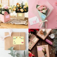 300 Pcs Happy Birthday Gift Tags Name Tags Stickers 1.5 x 2 Inch – Rectangle Hap
