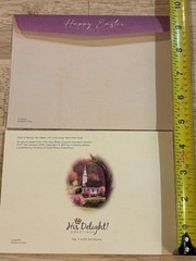 Easter Holiday Card, Note, & Sticker Lot – 9 Cards w/ Envelopes