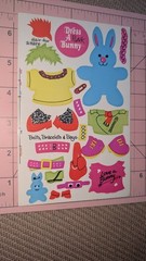 Vintage Sandylion Stickers Dress A Punk Bunny Maxi Sheet Brown Backing No Logo