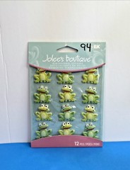 FREE SHIP Jolee’s FROG CABOCHONS Scrapbook Sticker ANIMALS DOGS BIRD INSECT