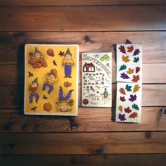 Lot of Vintage FALL and AUTUMN Stickers -Susan Branch + Hallmark – Scrapbooking
