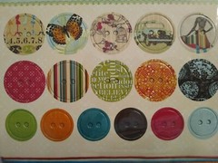 NEW Webster’s Pages Buttons & Twine TRENDSETTER Chipboard Buttons CB04