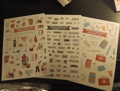 3X STICKERS FOR SCRAPBOOKING/JOURNALS 20×14.5 CM (ST323)