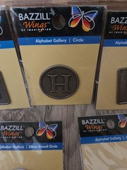 Dazzles Hot Off The Press Metal Monogram Charm Token Lot (7 Packages