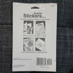 NEW American Greetings Peppermint Rose Scented Stickers 1992 (2 Sheets)