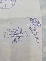 4 Lisa Frank Stickers Coloring Color Your Own cat poodle dog partial sheet