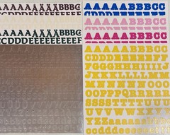Creative Memories LARGE ABC/123 Classy/Bold LOT of 8 SHEETS ALL colors, NLA, NEW