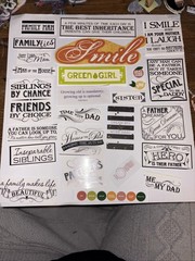 Stickers ranging from flowers/plants, vintage, words/sayings, butterfly’s, etc;
