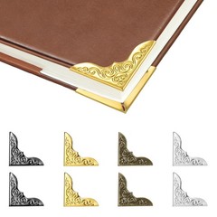 100pcs Metal Book Corner Protectors, 4 Assorted Colors Photo Corners Protecto…