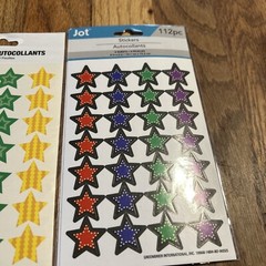 Jot Stickers Stars 3sheets 336 Stickers NEW Free Shipping