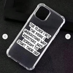THE OLDER I GET THE MORE I UNDERSTAND ROOSTER STICKER JUNK JOURNAL PHONE PC A+