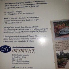 Creative Memories Printed Photo Mounting Paper 20 Prints 20 Sheets NEW 10×12
