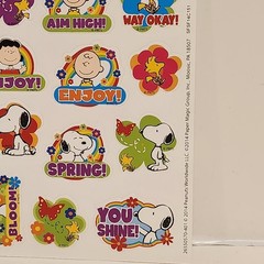 PEANUTS Spring & ST PATRICKS DAY Mixed Stickers Sheets Lot, Holiday Snoopy