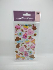 Sweet Heart Sweets Sticker Sheet Ice cream Cupcakes Sticko