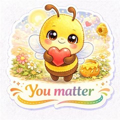 Bee Positive Sticker Pack Cute Kawaii Motivational Bee Stickers 12 Bundle