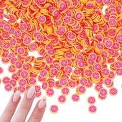 Polymer Clay Slices, 100g Grape Slice Fruit Art Slices, Rose Red