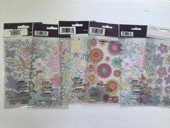 EK Success Sticko Flowers Scrapbook Stickers Lot Butterflies Stars Journal
