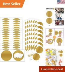 100 Pcs Scratch Off Stickers Sitckers 2 inches Round Self Adhesive Scratch Of…