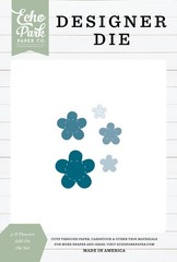 Echo Park Designer Metal Cutting Dies 3-D FLOWERS DIE SET