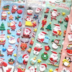 Merry Christmas Adorable Cartoon Santa Claus 3D EVA Soft Foam Stickers – DIY Dec