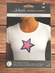 JOLEES JEWELED ACCENTS 56-40071 STAR LIGHT CRYSTAL & METAL IRON ON SWAROVSKI