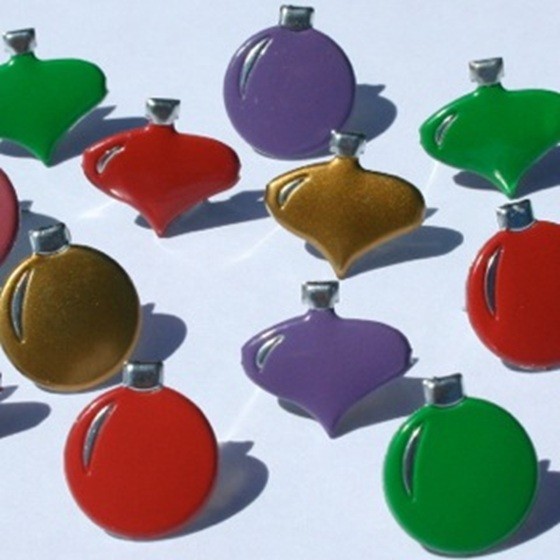 Christmas Ornaments, Scrapbook Brads, 12/pack – Eyelet Outlet #80A