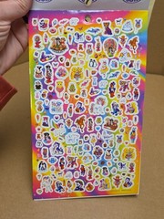 COMPLETE 2013 Lisa Frank Sticker Book 5 Sheets 5.75in x 9.5in