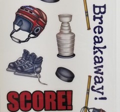 Hockey Stickers by American Traditional Designs Crafts Scrapbooking