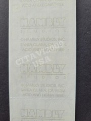 HAMBLY STUDIOS STICKERS FOIL HOLOGRAPHIC LETTERS ALPHABET WHITE / SILVER VINTAGE