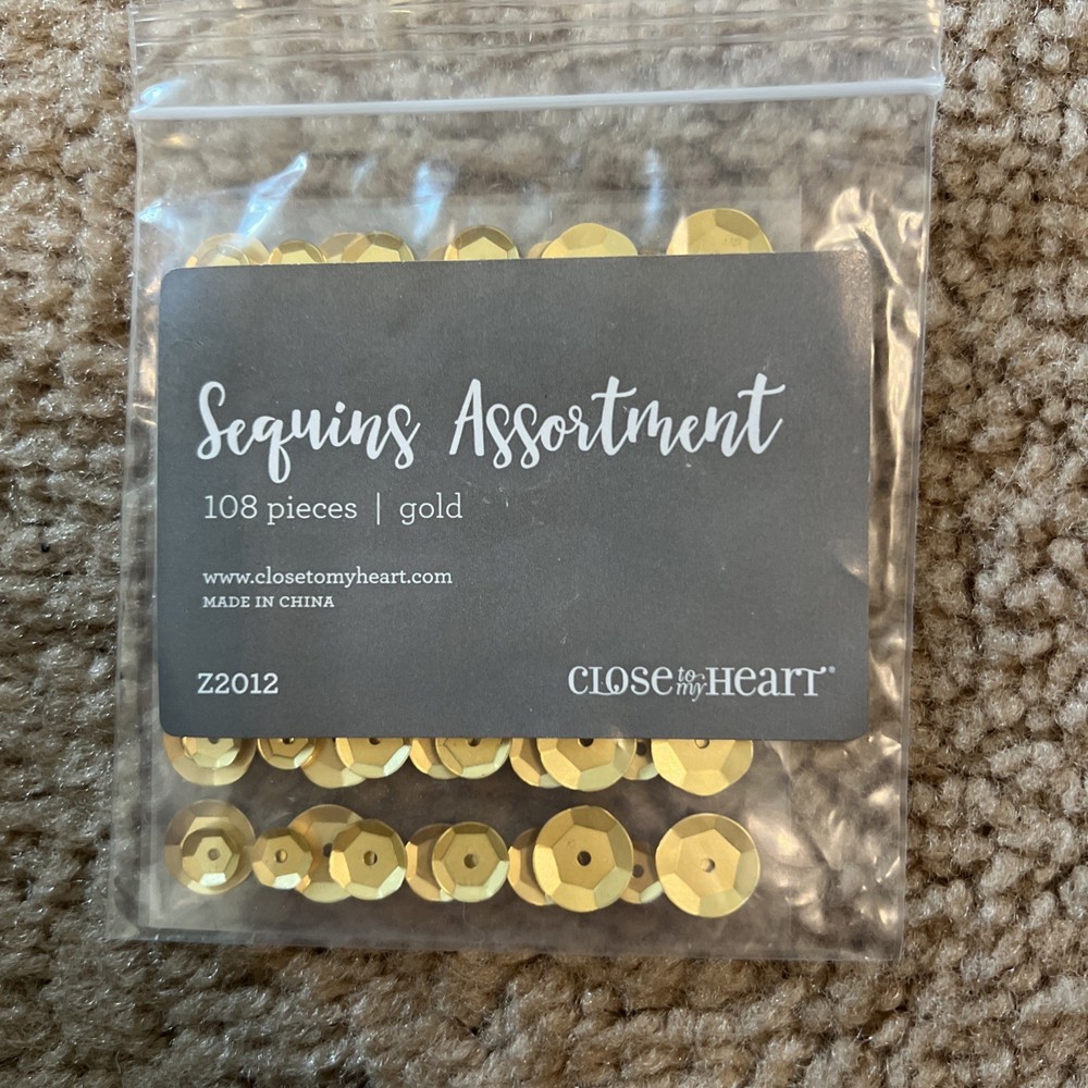 *Close To My Heart Gold Sequins